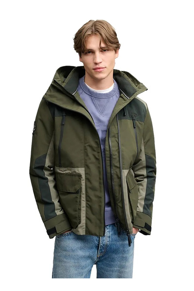 SUPERDRY Mont, S, Haki