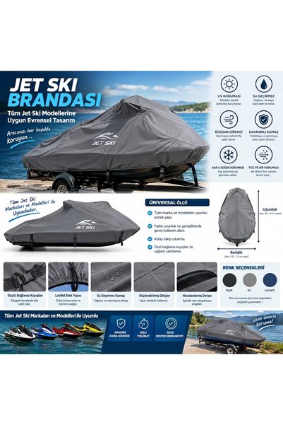 Mega Everest Jet Ski-brandası Örtüsü Kılıfı 4 Mevsim Kulanıma Uygun Su Geçirm...