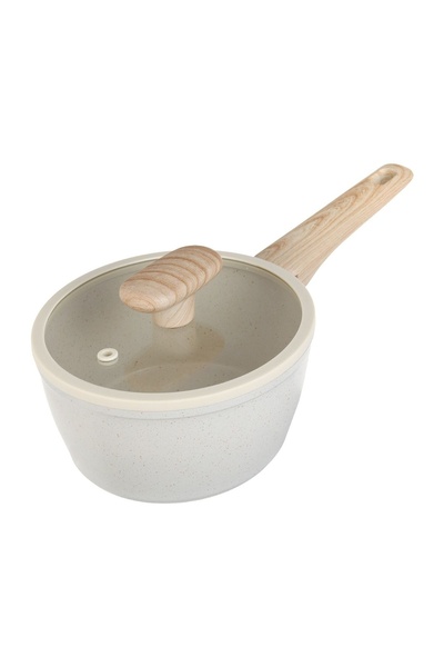 OEM Cratiță Neaderentă cu Finisaj Ceramic și Capac Ø16cm – 1L – Suprafață Ant...