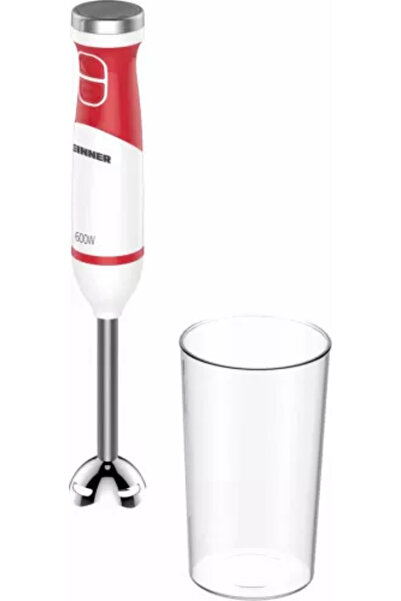 Heinner Blender de mana HHB-D600WHR 600 W 2 viteze Lame Inox Cana mixat 0.7 l...