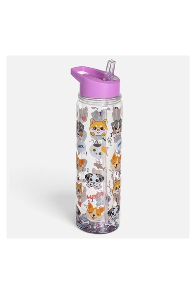 OEM Sticlă Plastic Flip-Top Pisici, Căței și Confetti pentru Copii 500 ml