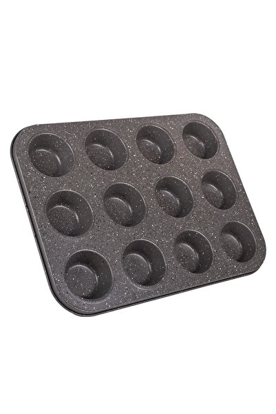 OEM Formă de Copt Metalică pentru Muffins / Cupcakes 35x26 (12 Locuri) – Supr...