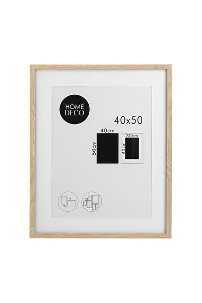 OEM Tablou cu Ramă din Lemn și Passepartout 40x50 cm – Pentru Fotografii Deco...