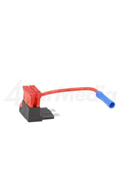 4CarMedia Splitter auto ATO 10A sigurante x2 1mm2 culoare rosu