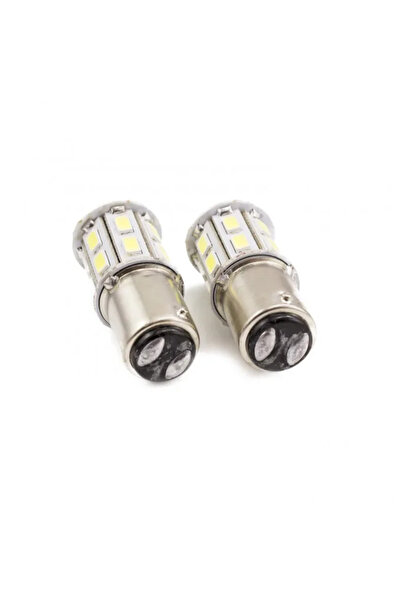 CarGuard Set becuri LED auto de frana 12V P21/5W BA15D dublu filament 20x5730...