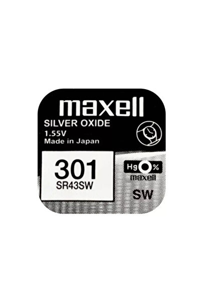 Maxell Baterie ceas SR43SW V301 AG12 1.55V oxid de argint 1 buc.