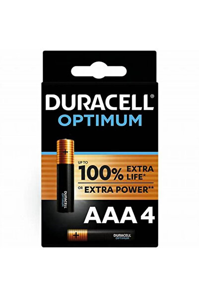 Duracell Set baterii alcaline AAA R03 OPTIMUM 4buc MX2400
