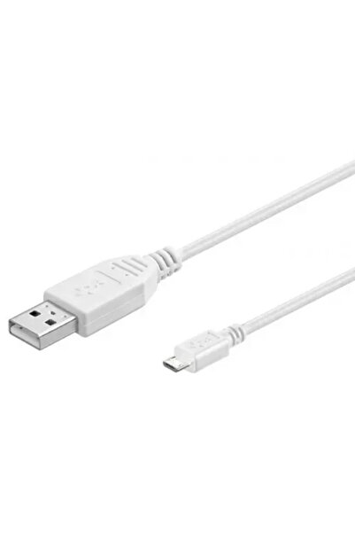 goobay Cablu USB A tata la micro USB tata 1.8m Hi-Speed USB 2.0 alb