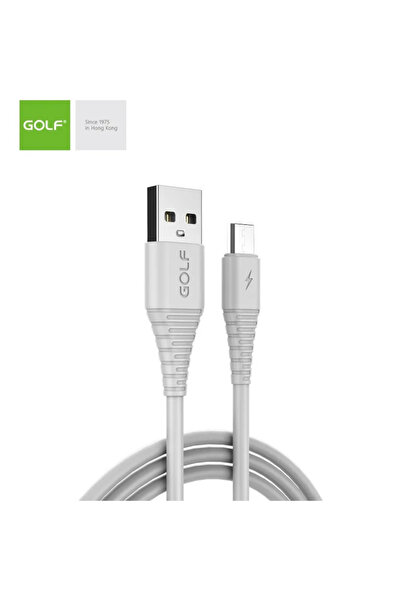 Golf Cablu USB la micro USB Flying Fish Fast Cable 3A alb 1m GC-64m