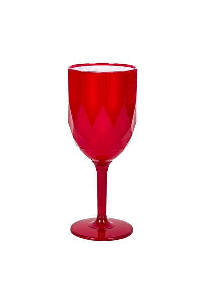 OEM Pahar din plastic roșu alb cu Picior pentru Vin 350ml – servire elegantă ...