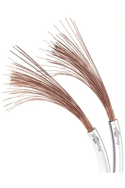 goobay Cablu difuzor alb 2x0.75mm OFC cupru fara oxigen 15103