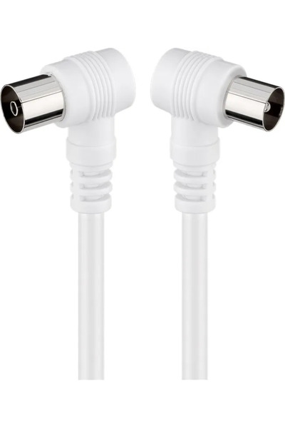 goobay Cablu coaxial 90 grade la coaxial 90 grade 10m dublu ecranat