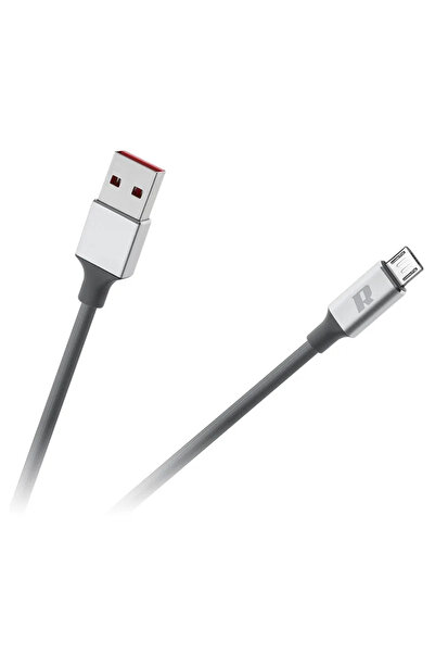 Rebel Cablu USB 3.0 - Micro USB 2m flexibil gri RB-6010-200-B