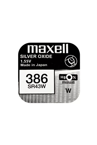 Maxell Baterie ceas SR43W V386 AG12 1.55V oxid de argint 1 buc.