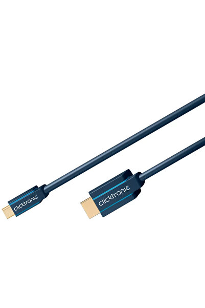 CLICKTRONIC Cablu Profesional 2m USB TYPE C - HDMI Ultra HD 10Gbps 4K-60Hz cu...