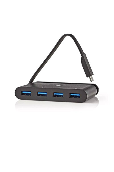 Nedis Hub USB Tip C - 4x USB 3.0 negru