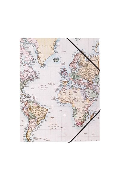 OEM Mapa din Carton Fancy Model Harta cu Elastic 24x32cm, pentru pastrare si ...
