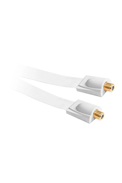 Cabletech Cablu plat cu mufa F mama - F mama pentru trecere fereastra KPO3834F
