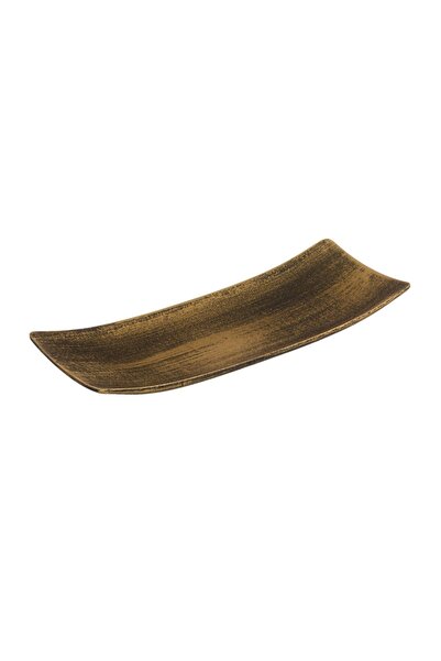 OEM Suport Potpourri de Lemn Bronz Brushed 38.5x16cm – pentru lumânări și ara...