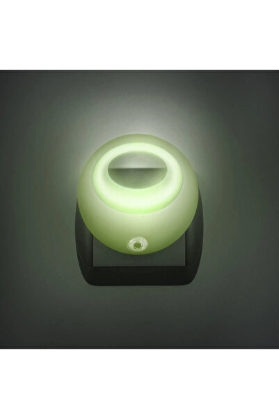 Phenom Lampa de veghe cu LED si senzor de lumina verde diametru 8 cm 1 LED 1W...
