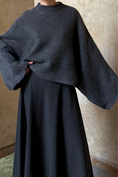 fayaboutique.com Antrasit Oversize Rosella Kazak
