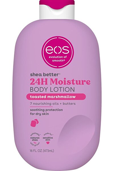 Eos 24H Moisture Travel Body Lotion- Vanilla Cashmere, Travel Size Essential,...