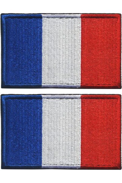 Generic Pack of 2 French Patches, Flag with Fastening, Multifunctional Backpa...