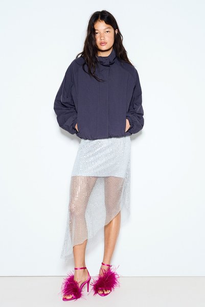 Bershka Simli askılı midi elbise