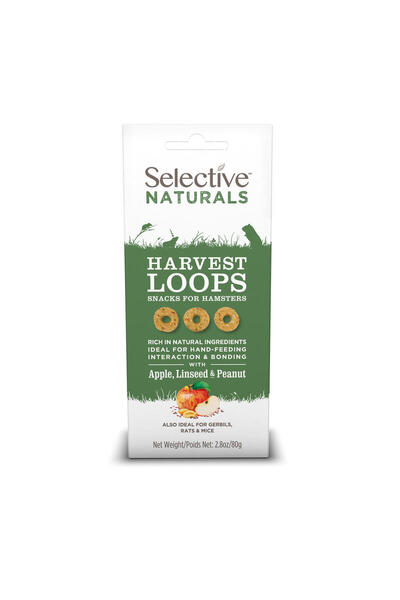 Science Selective Inele naturale cu mere, seminte de in si arahide, Harvest L...