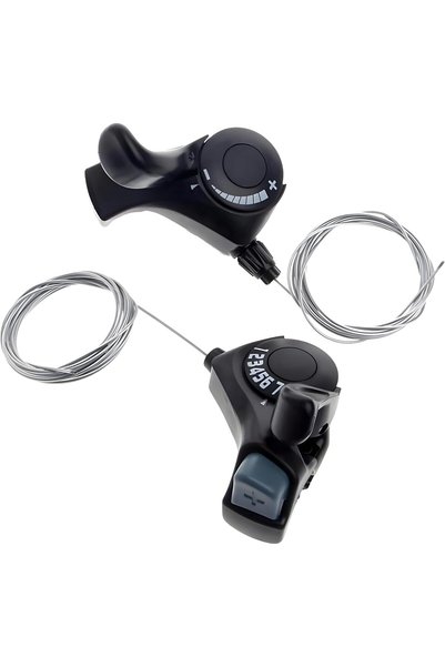 FUKUKAWA 3x7 Speed Bicycle Thumb Shifter Set, 21 Speed Bike Gear Shift Levers...