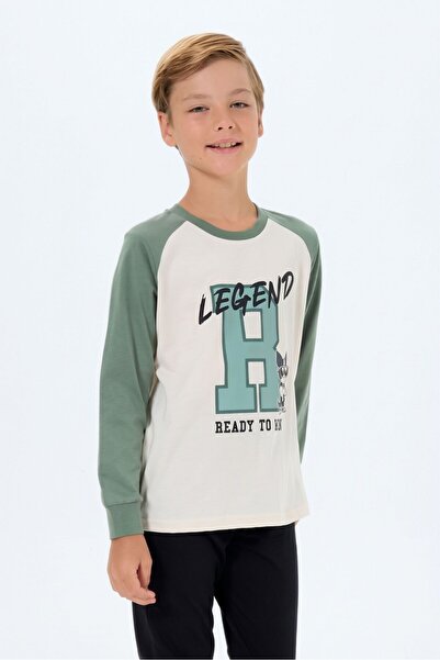 OBJE Boy's Light Beige Pajama Top