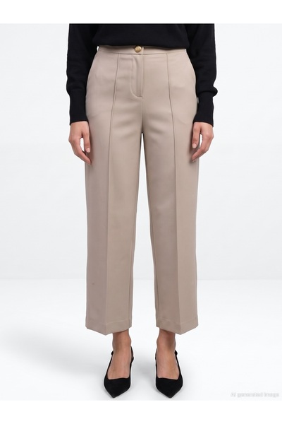 Dilvin 72809 Dikiş Detaylı Culotte Pantolon