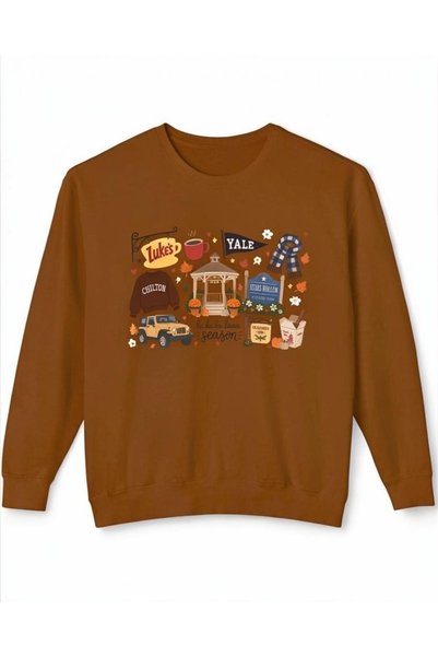 Vordevia Φούτερ Gilmore Girls Stars Hollow Lukes με στάμπα, από βαμβάκι, με 3...