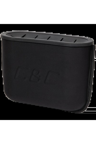 s-Eye Cos de gunoi auto 22x16 cm, montaj pe portiera sau tetiera, 2 adaptoare
