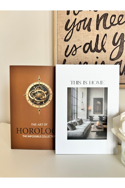 NAHİTA ATELİER Decorative Book Box Set – Horology & This Is Home – Set of 2