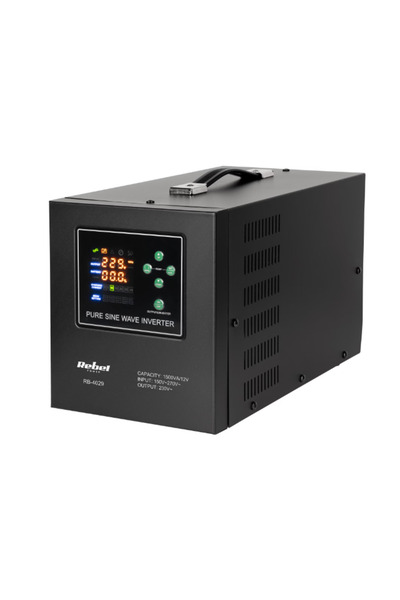 Rebel UPS POWER-1500-LFP4 RB-4029, 1500 VA/1050 W, undă sinusoidală pură, 12 ...