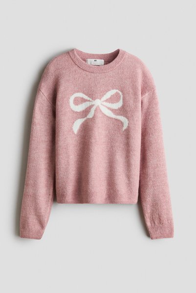 H&M Bol Kesimli ve Motif Detaylı Kazak