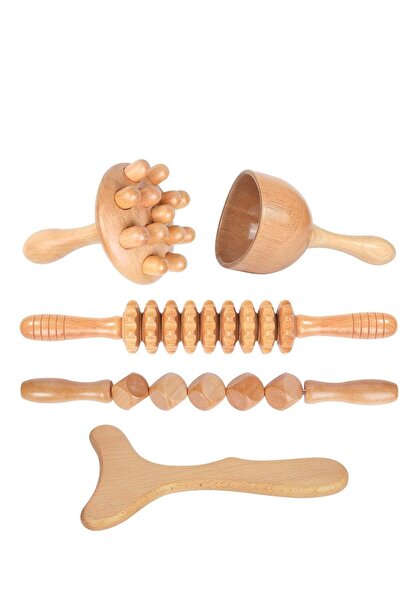 Arabest 5-in-1 Wood Therapy Massage Tools Kit,Professional Lymphatic Drainage...