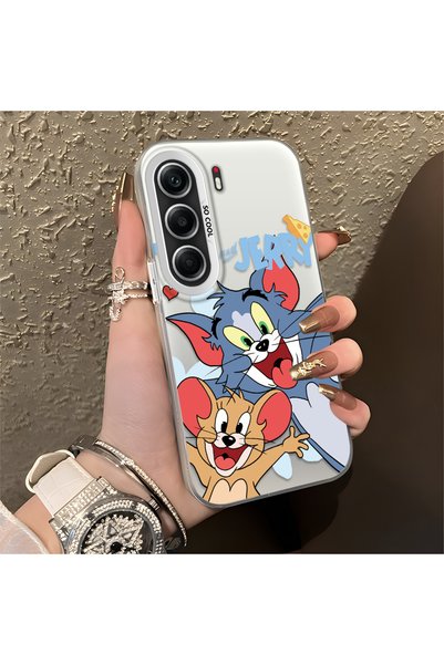 CHICASELUX Cute Cartoon Cat and Mouse Case for Tecno Camon 40 Pro 5g Compatib...