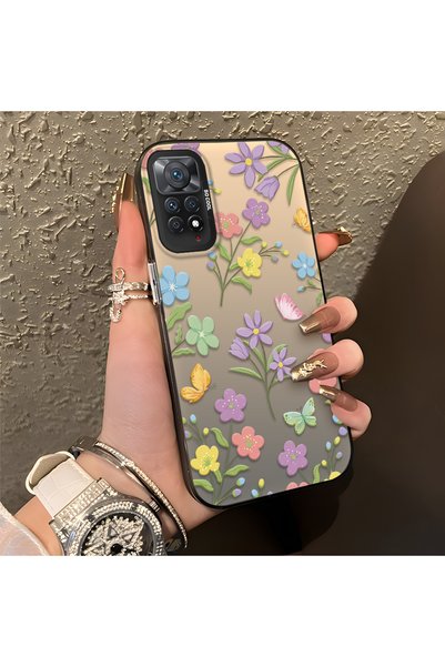 CHICASELUX حافظة Redmi Note 11 Pro 4G/5G متوافقة مع تصميم الزهور الملونة والف...