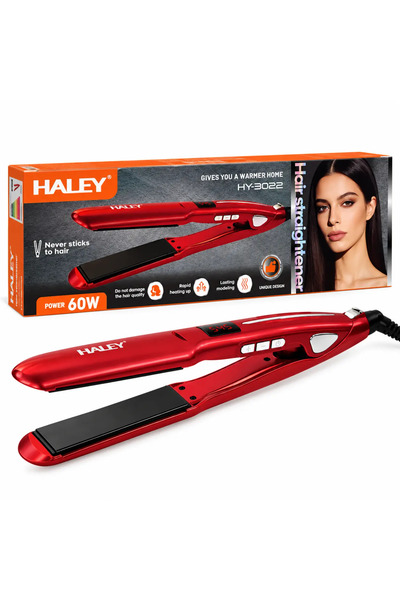 HALEY Placă de Îndreptat Părul HY-3022, 60W, Încălzire Rapidă, Modelare de Lu...