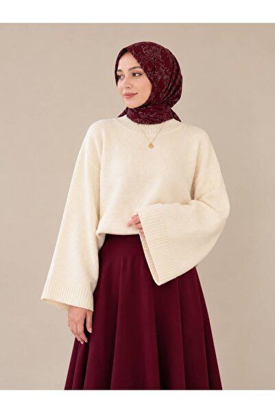 OK BLUME Women's Bat Sleeve Oversize Knitwear Sweater