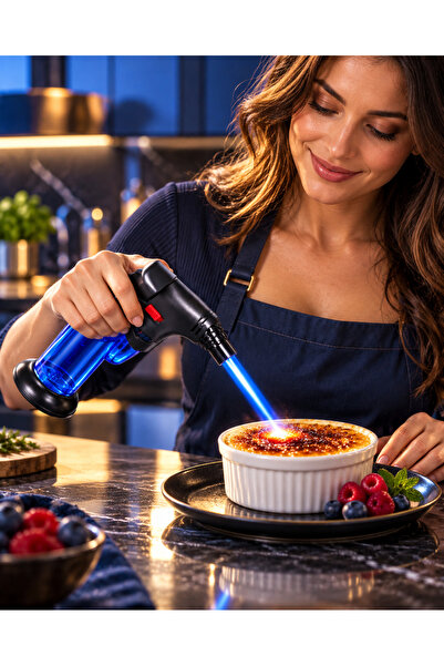 Primo Plus Refillable butane torch lighter – cooking torch with an adjustable...