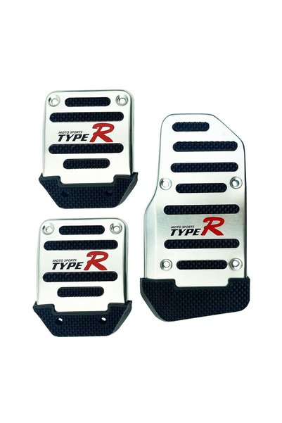 Generic Brand Πεντάλ Αλουμινίου Universal Type-R Μαύρα / Χρωμίου Χειροκίνητο ...