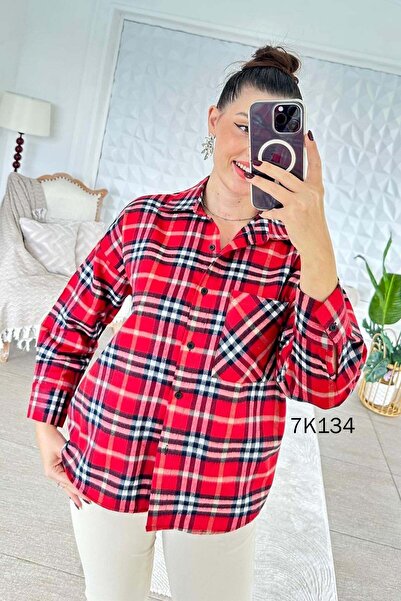 İnce Topuk Plaid Lumberjack Shirt 7K134