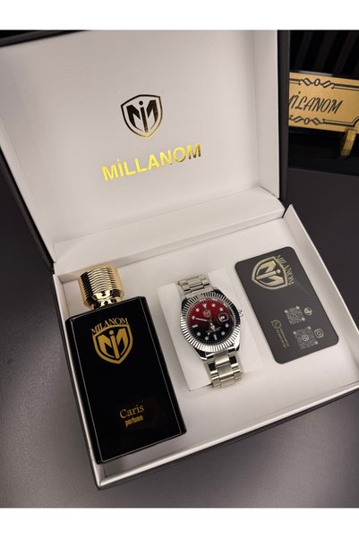 Milanom ERKEK KOL SAATİ -PARFÜM SET