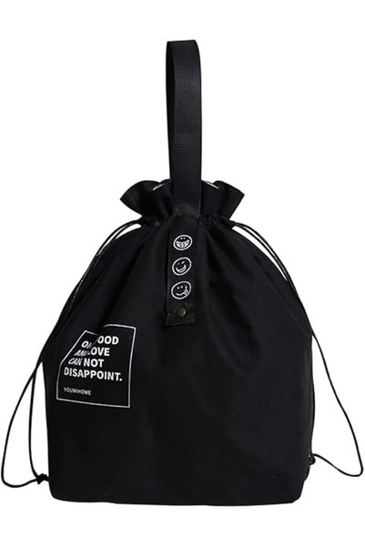 Longwu Lunch Bag Insulated Tote Bag Canvas Durable Foldable Thermal Food Cont...