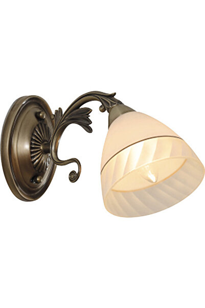 Klausen Isra KL101016 Φωτιστικό τοίχου, 1xE27, μπρονζέ+λευκό, IP20