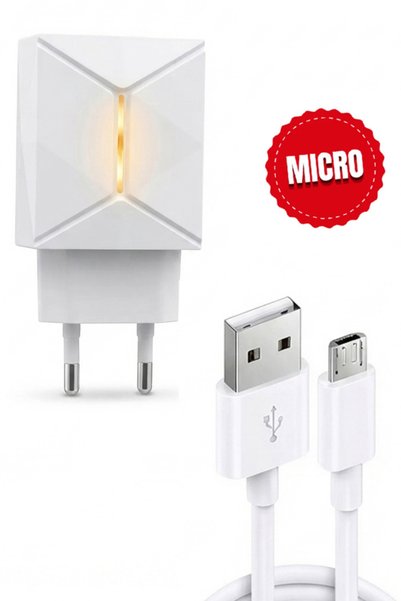 Tntech 25w 3.4a Usb Micro Girişli Adaptör Ve Kablo Hızlı Şarj Aleti Seti Tn-c04