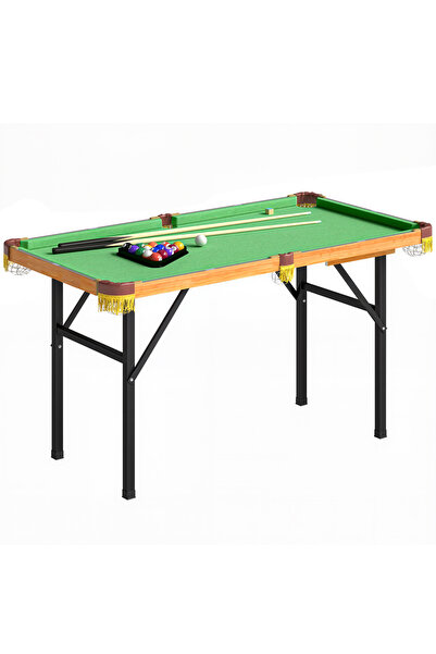 Generic Brand Masă de biliard pliabilă (Mini) – Include 2 tacuri, 16 bile, tr...